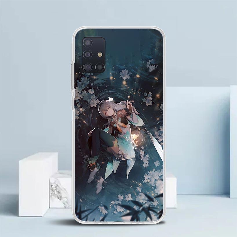 Honkai Star Rail Firefly Soft Cover for Samsung Galaxy A12 A22 A32 A52 A72 A02S Phone Case Note 20 Ultra 10 S10 Plus A51 A71 A50