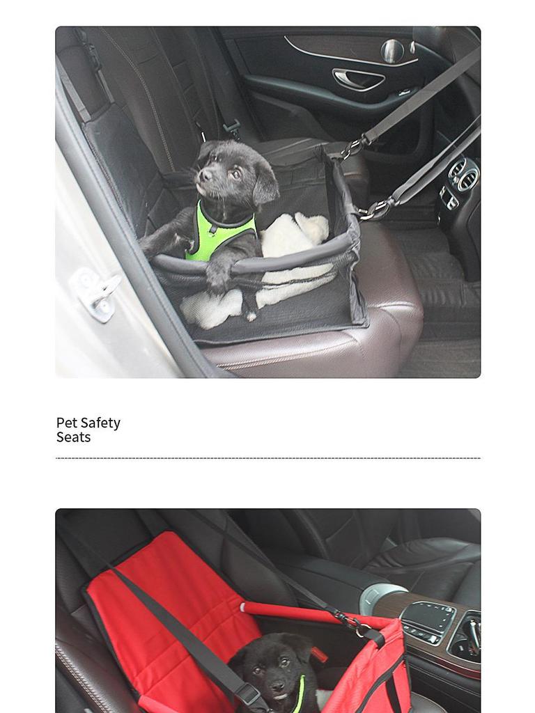 Pet Car Seat Pad: Safe Booster & Anti-Dirty Bed for Dogs & Cats