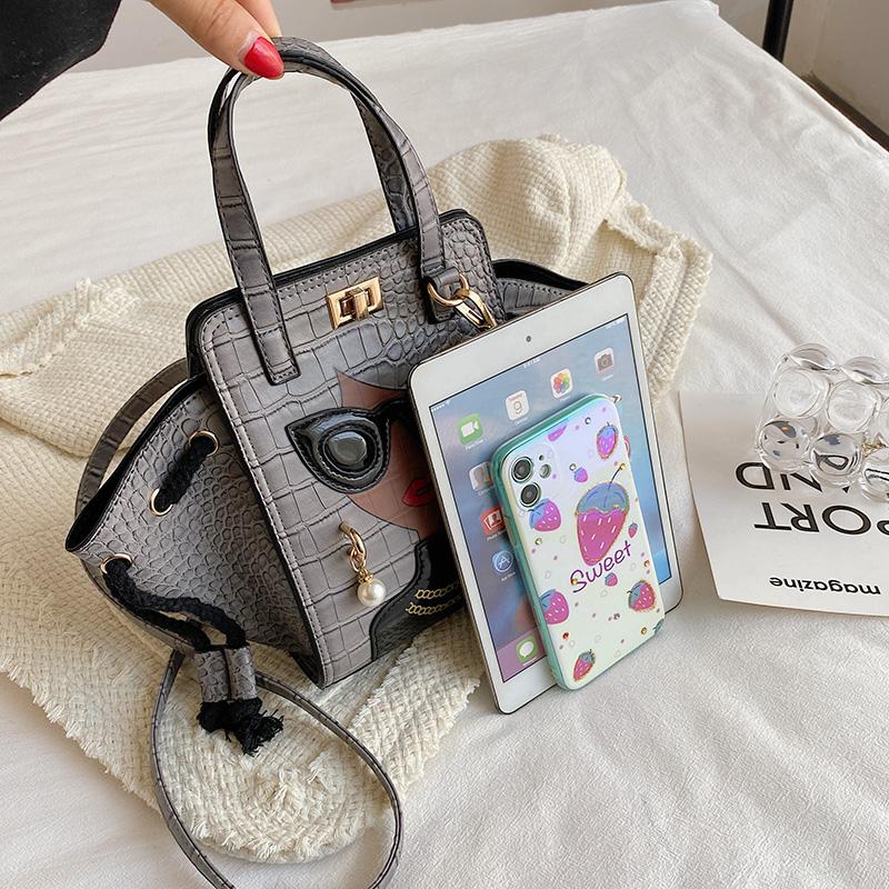 Módní Osobnost Krása Taška přes rameno Dámská Perlová Crossbody taška PU Kůže Kabelky a Peněženky Dámské Kamenný Vzor Spojky