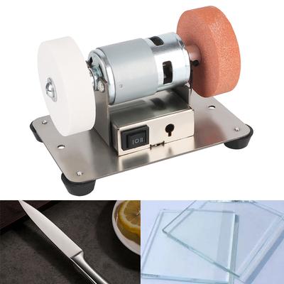 Electric Grinding Wheel Grindig Stone Micro Coarse and Fine Polishing Grinder Motor Double Grinder MachineArtifact Table Mini