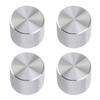 4Pcs Radio & A/C Knobs Fit for Infiniti G37 G35 Q40 Q60 FX35 37 50 QX50 QX70 EX35 37 Skyline V36 Silver Aluminum Alloy