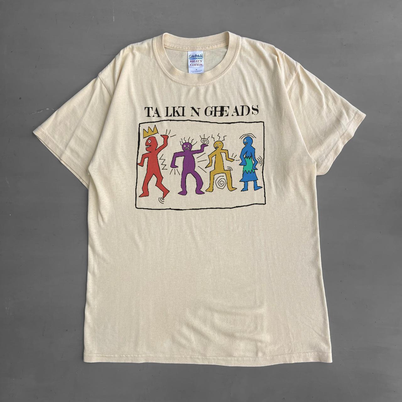 Reprint Talking Heads band Natural Graphic T shirt Unisex S-5XL XXL