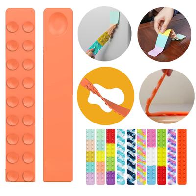 (H0826)Suction Cup Square Pat Pat Silicone Sheet Squidopop Fidget Toy Children Stress Relief S Queeze Toy Antistress Soft S Quishy Toy