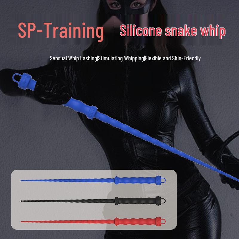 Silicone Snake Whip for Erotic Spanking - Soft, Skin-Friendly Adult Product