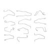 12pcs Headlight Bulb Retaining Spring Clips 5ZHSFULLKIT Metal Headlamp Bulb Holder Clip for H1 H3 H4 H7 Bulbs