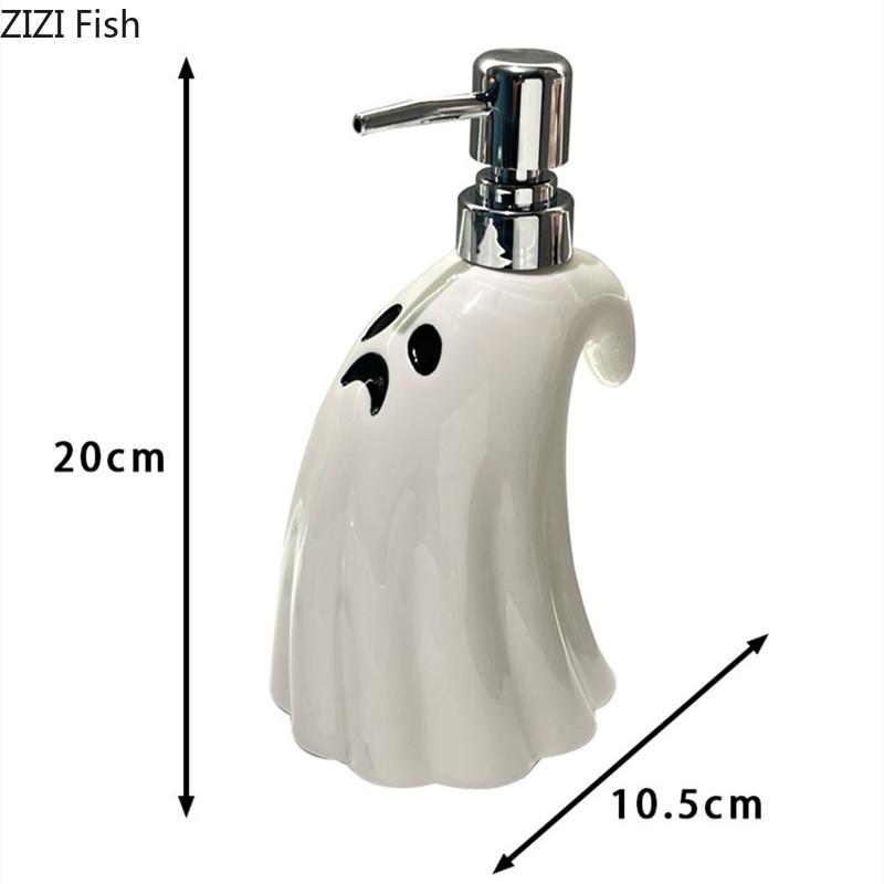 

Ванная комната Креативный Призрак Диспенсер для мыла Керамический Флакон для лосьона Бутылка для лосьона для рук в отеле Аксессуары для ванной комнаты Праздничный подарок