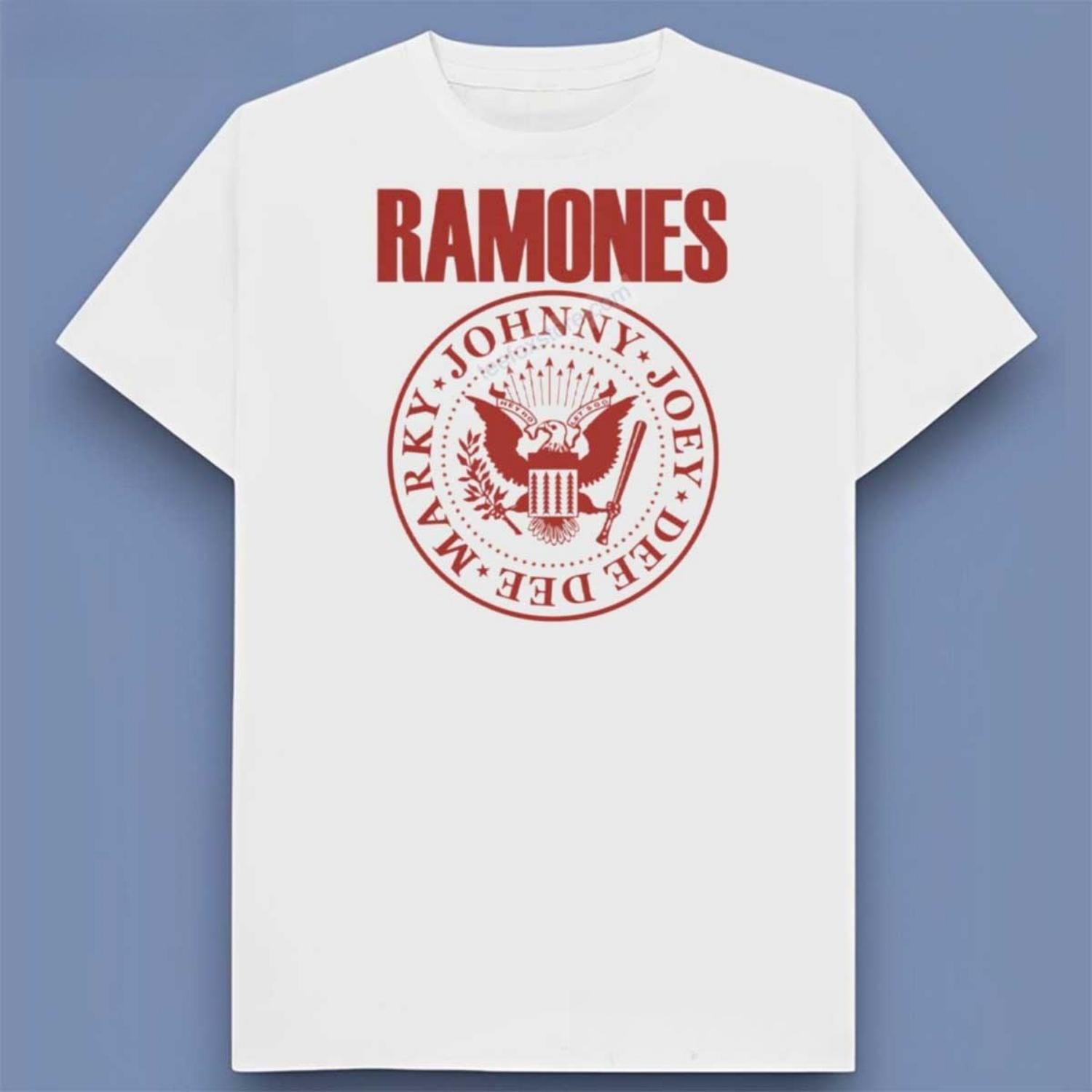 

Ramones Johnny Joey Deedee Marky Graphic Print Men s and Women s Loose Short Sleeved T-shirt for Casual Wear All Year Round XXXXXL