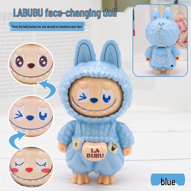 Cross-Border La Bu Transforming Doll Keychain: Trendy Cartoon Toy & Gift for Kids