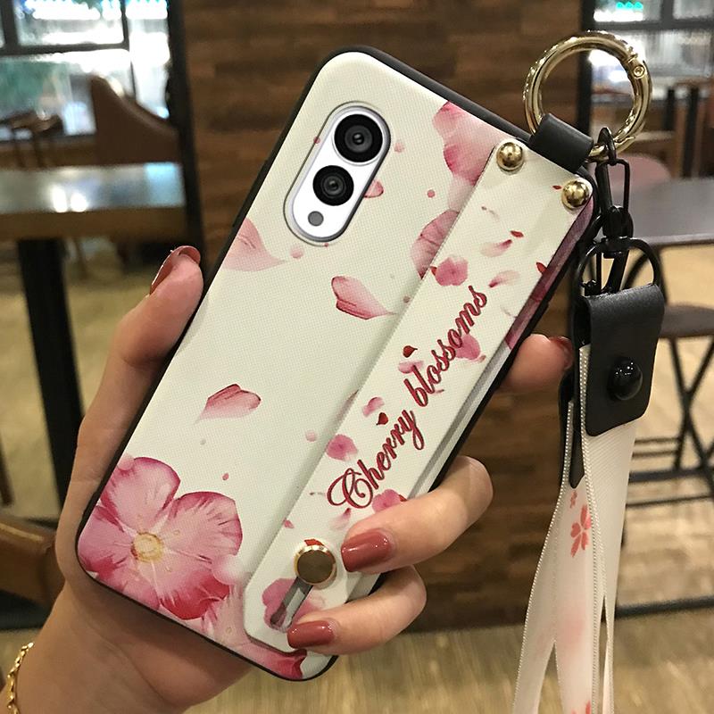 Anti-dust Protective Phone Case For FCNT/Fujitsu Arrows N F-51C Fashion Design Wristband Kickstand Durable Phone Holder