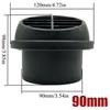 4X 42mm/60mm/75mm/90mm Warm Heater Parking Heater Air Vent Car Heater Ducting Duct Air Outlet Black For Webasto Truck Auto Parts