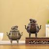 Quadruped Alloy Incense Burner Household Indoor Tea Room Office Tabletop Decoration Purification Incense Coil Aromatherapy Stove
