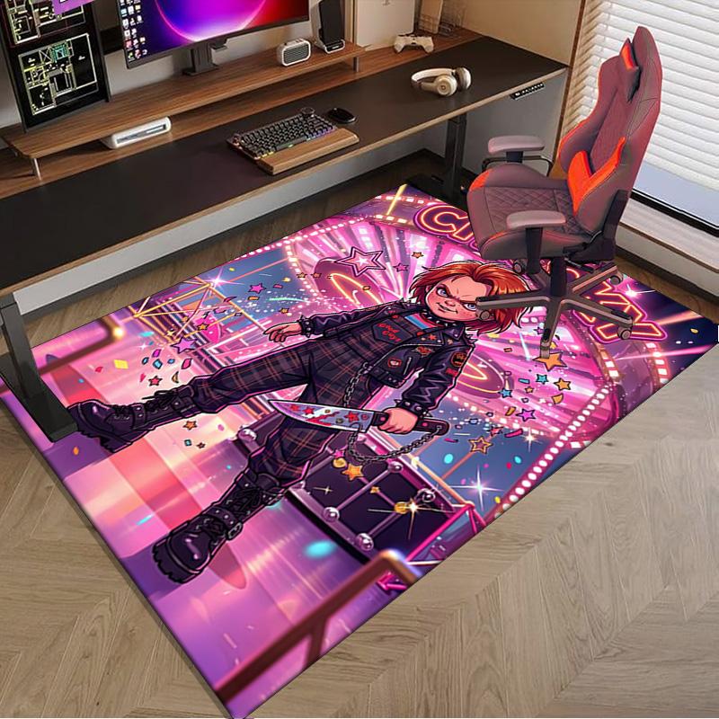 Chucky's Halloween Horror Carpet, Chair Rug,Rug for Office Bedroom living rooms, Doormat decor Fan Gift Christmas Gift