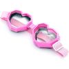 GUVIVI Herzförmige Sonnenbrille Mode Skibrille Übergröße Liebesbrille für Damen Herren Lustige Brille Brille