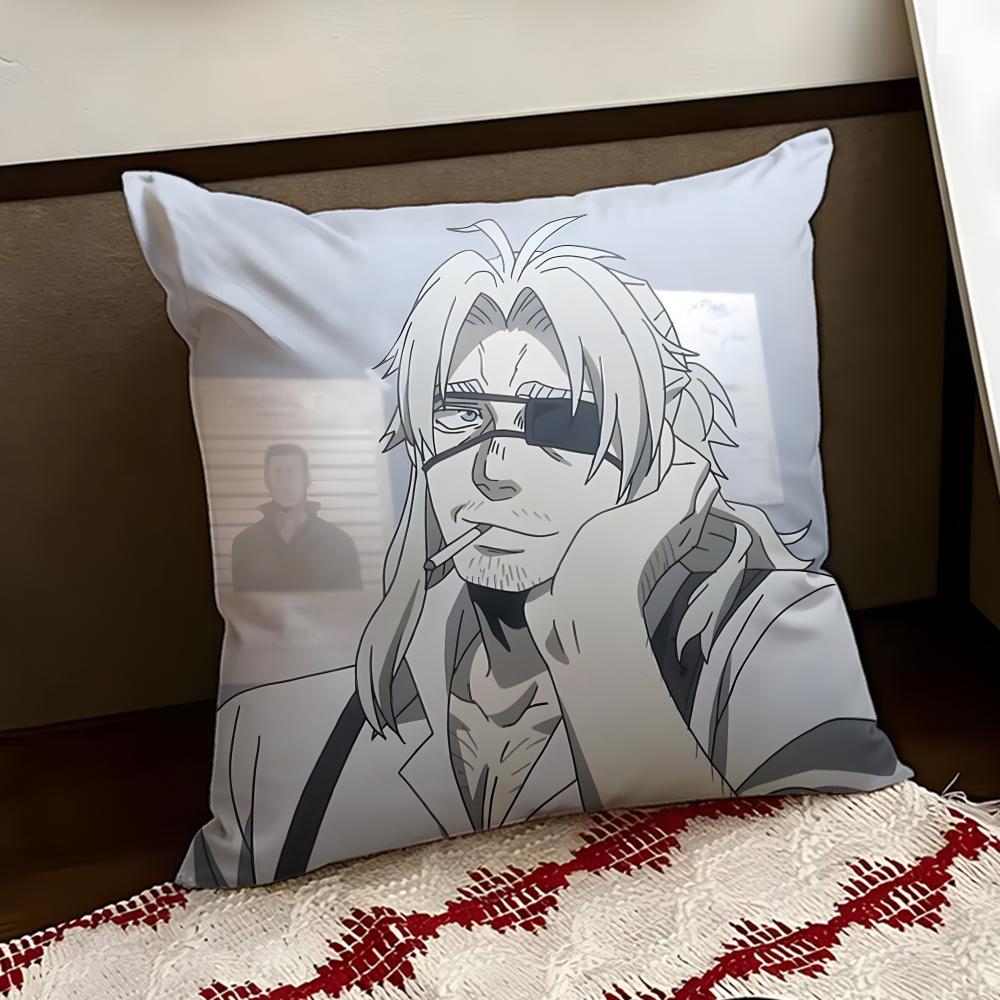 Anime GGANGSTA Cushion Cover Reversible Soft Durable Pillow Cover Home Car MultiScene Use for Daily Comfort
