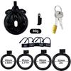 Simulation Female External Genital Cock Cage Chastity Lock Male Use Sexy Transformation Penis Lock Waterproof Customized Toys