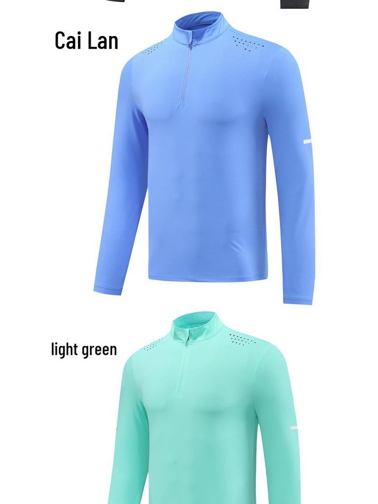 Men's Long Sleeve Quick-Drying Sports Shirt for Autumn/Winter - Ideal for Basketball, Running, and Casual Outdoor Activities