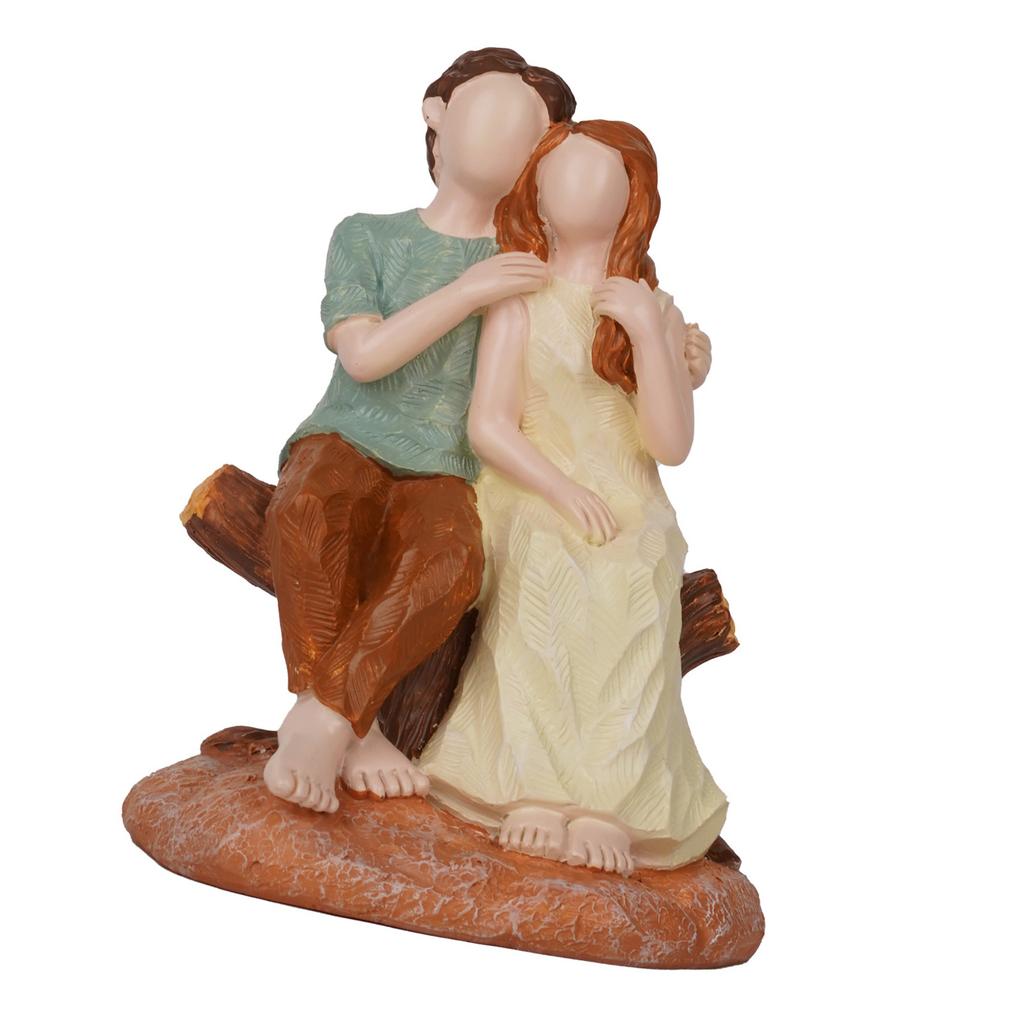 Statuetta Coppia Famiglia Cane Resine Statua Genitore Figlio Figlia Scultura Casa Desktop Scaffali Decori Ornamento Regalo