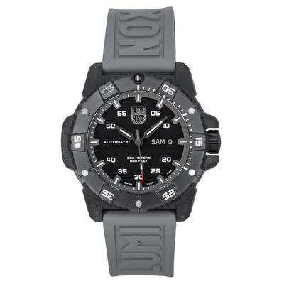 Master Carbon SEAL Grey Rubber Strap Black Dial Swiss Automatic Diver's XS.3862 200M Men's Watch