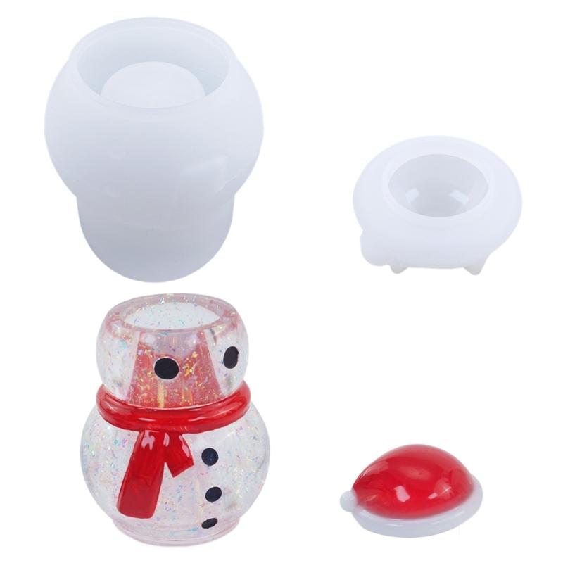 Storage Box Resin Mold with Lid,Christmas Tree Bottle Mold Silicone Jewelry Rings Box Epoxy Resin Mold for Casting Craft 1