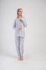 Women's Cotton Pajamas with Long Pants 3XL Vienetta Button-Up