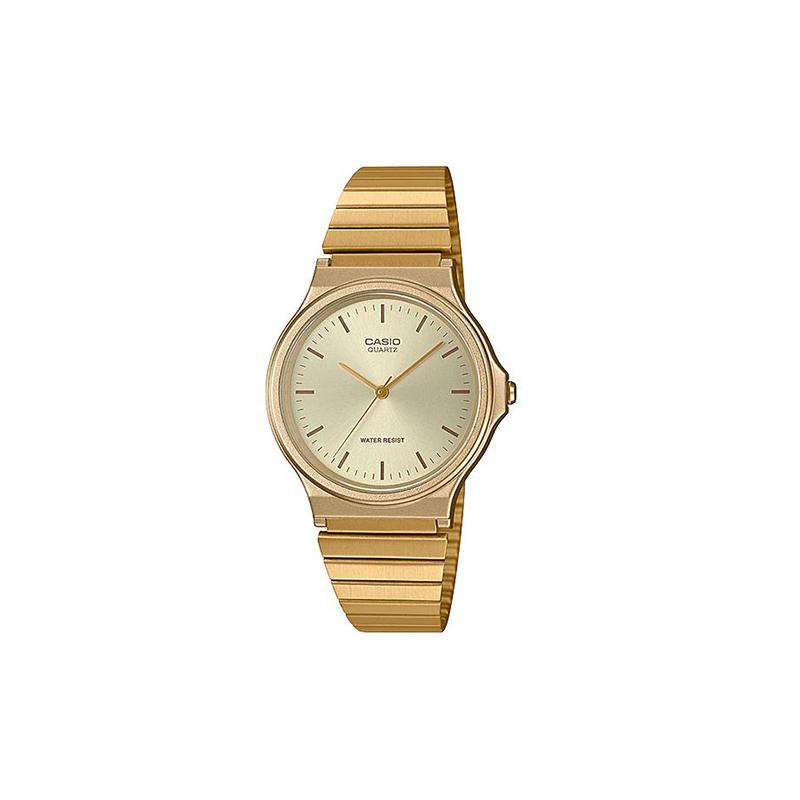 

Casio YOUTH series-disk three-hand fashion simple business versatile neutral classic pointer waterproof quartz movement stainless steel MQ-24G-9E золотой