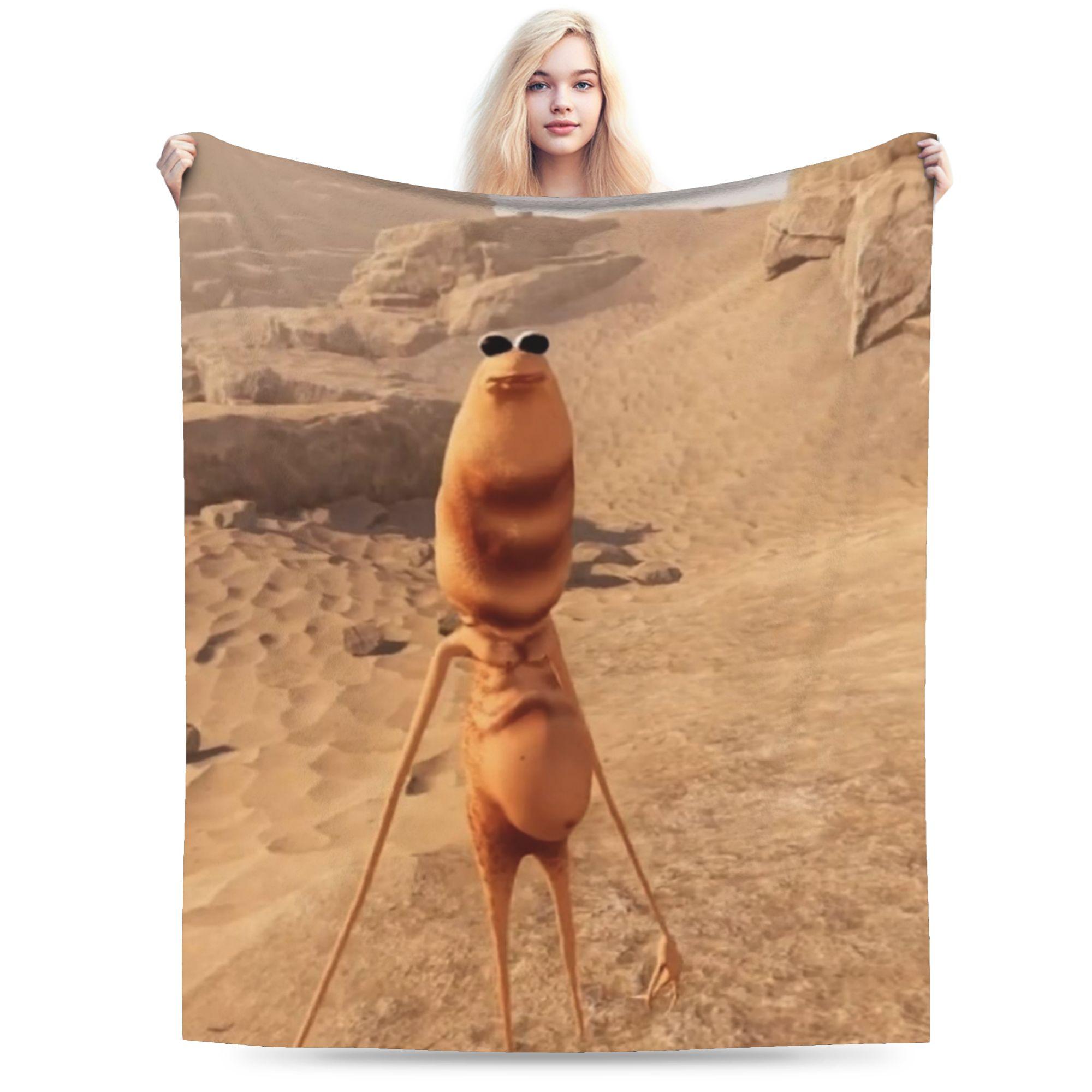 

New Arrival Marcus the Worm Robert Help Blankets Soft Fleece Cozy Throw Blankets Machine Washable 40x50in