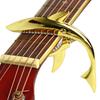 Imelod Zinc Alloy Guitar for Acoustic Electric Comfortable Fretless and Durable Capo, & Guitars, Feel, Buzz-Free, (Gold)
