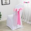 Elegante Coprisedia Decorazione con Nastro per Matrimonio