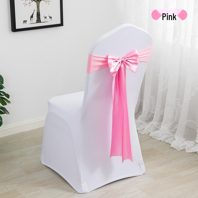 Elegante Coprisedia Decorazione con Nastro per Matrimonio