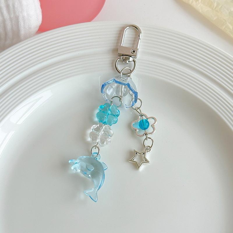 Handykette mit Ozean-Thema, Schlüsselanhänger mit Meeresmotiven, Hai-Handyanhänger, Taschenanhänger-Accessoire