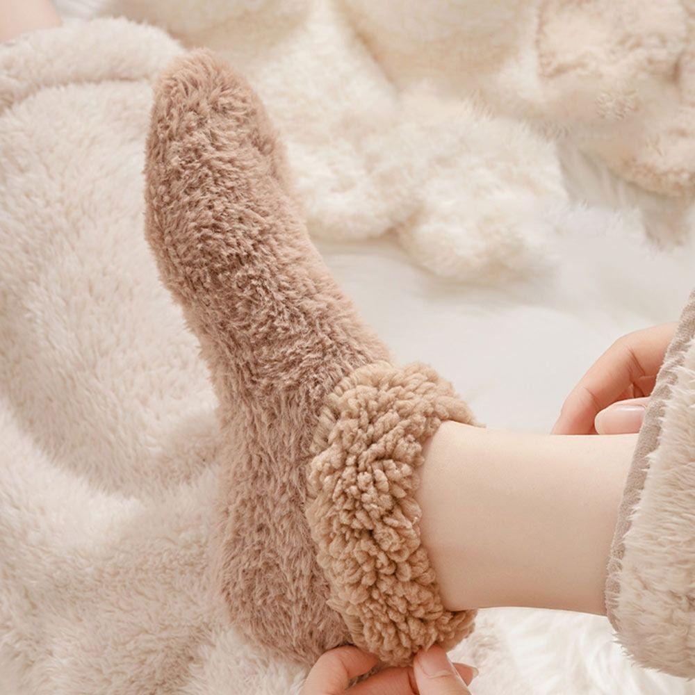 Keep Warm Winter Socks Anti-slip Indoor Floor Shoes Cute Sleep Floor Socks  Autumn Winter