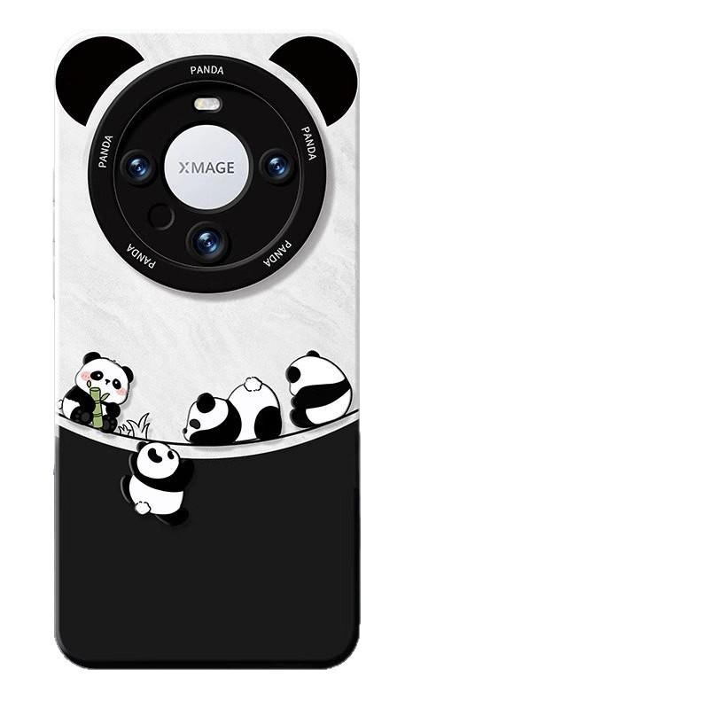 Huawei Mate80 Mobile Phone Case 70promax Panda Silicone New Plus Anti-drop Soft Case for Boys and Girls