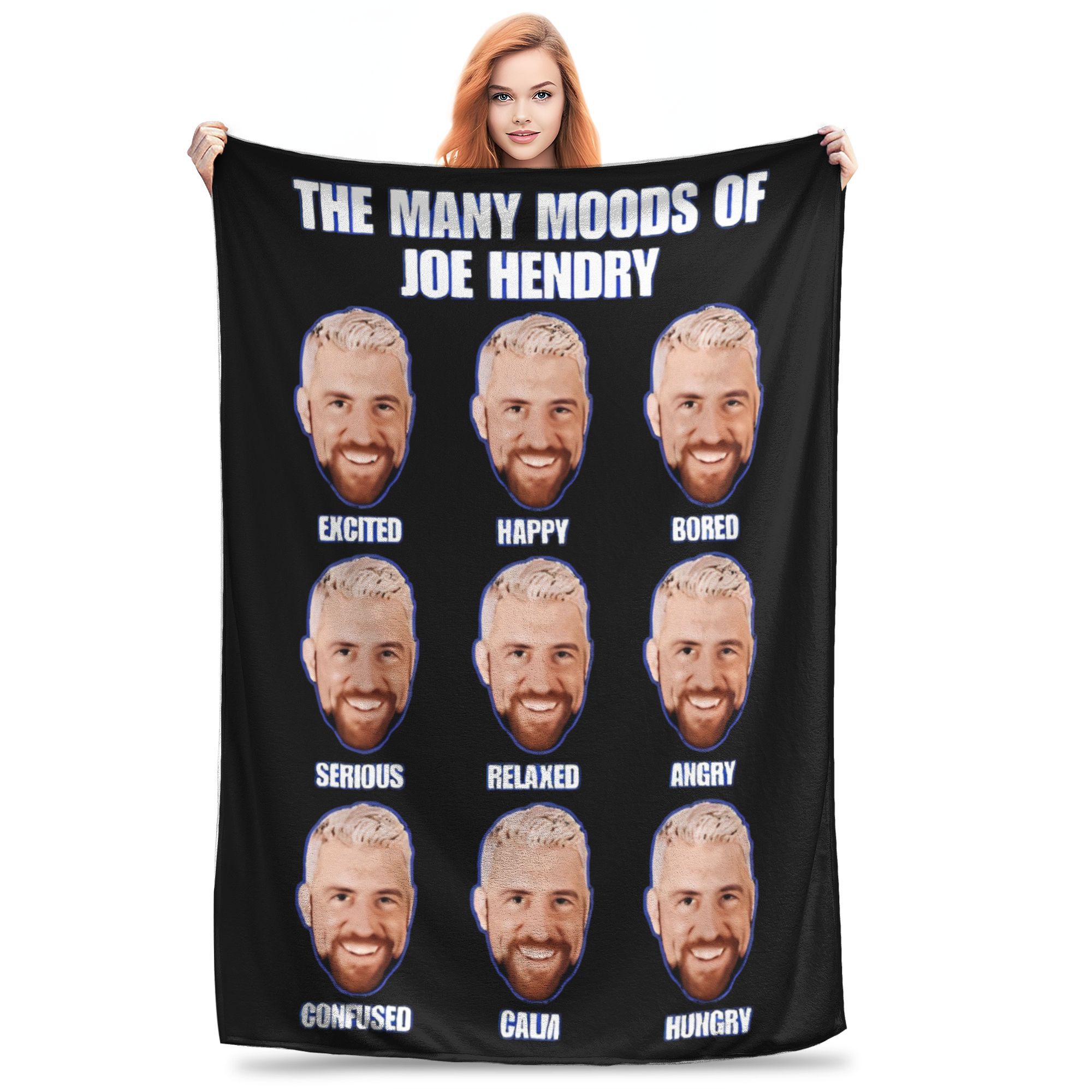 Super Soft Novelty I Believe In Joe Hendry Throw Blanket Premium Fleece Flannel Lightweight  Bed Blanket Cozy Fluffy Blankets 30x40in