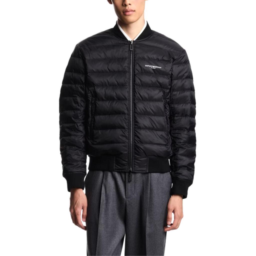 Emporio Armani Logo Printed Zipped Bomber Jacket EM003783-AF19870-FC252