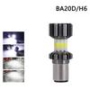 H4 LED Moto H6 BA20D LED Motorcycle Headlight Bulbs 8 Sides COB White 6000K Hi Lo Lamp Scooter Accessories Fog Lights 12V