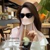 Drinkable Sun Protection Facekini: Long Neck & Full Face Protection, Breathable Summer Mask.