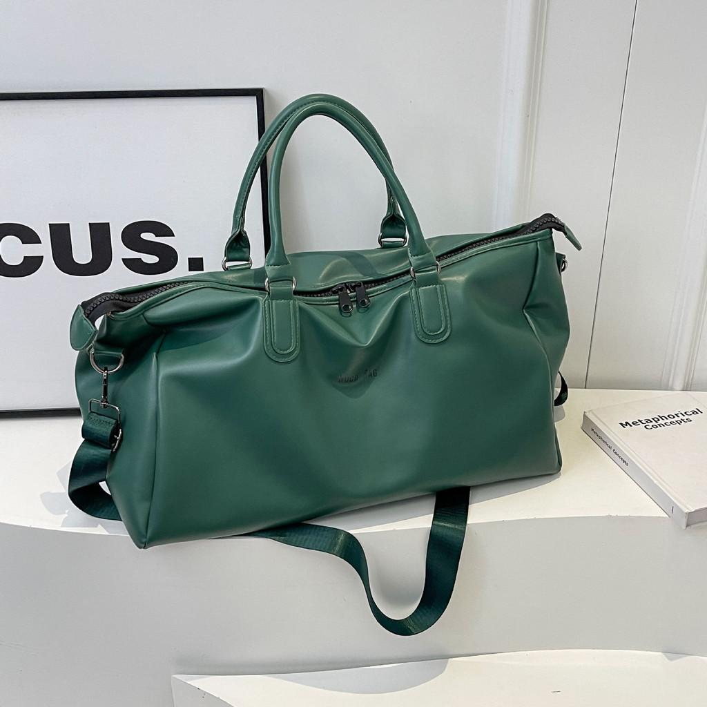 

Waterproof Polyester Gym And Travel Tote Bag Casual Unisex Shoulder Handbag зелений