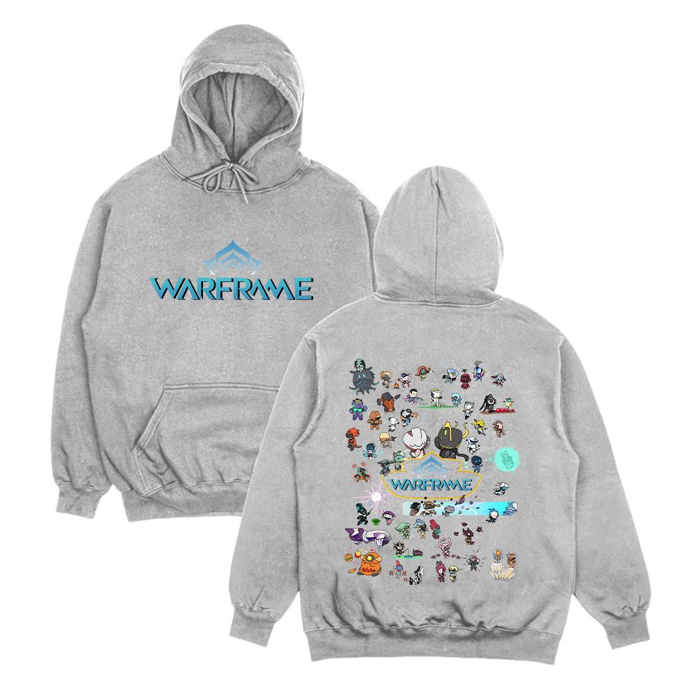 Warframe Premium Anniversary Hoodies Fashion High Street Loose Sweatshirts Long Sleeve Women Men Pullover Comic Casual Tops