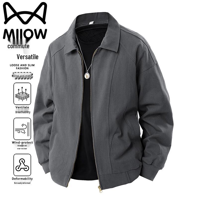 

Mao Ren Men s Autumn Winter Business Casual Lapel Jacket L