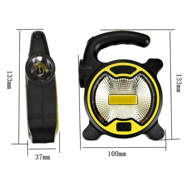 1pc COB Arbeitslampe LED tragbare Laterne wasserdicht Notfall Flutlicht für Camping Licht