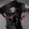 Summer Anime Skull Printed Men's T-shirt Short Sleeve Pattern T-shirt