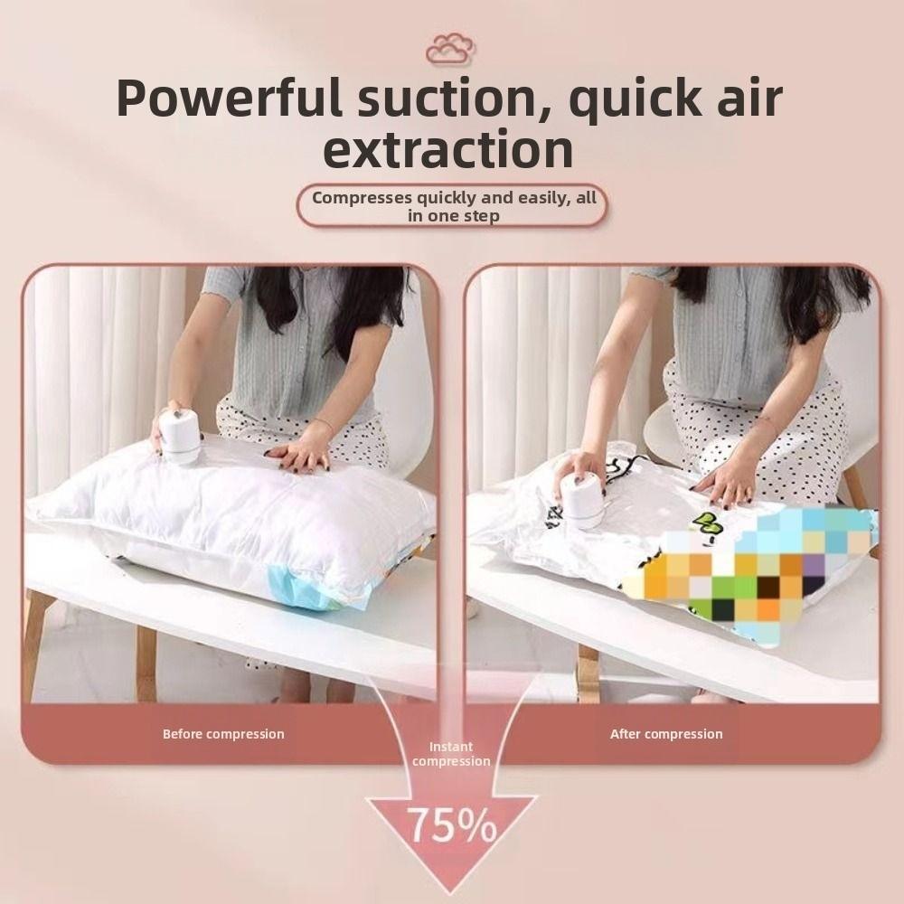 Inflatable Electric Vacuum Bag Pump Mini Vacuum Sealer Machine  for Clothes Storage Bags