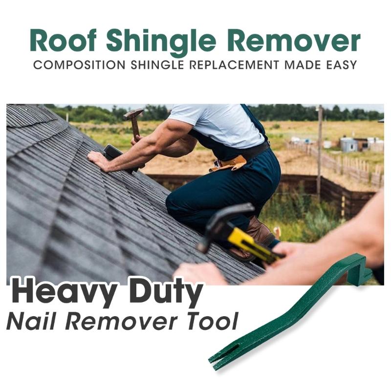 Professional Nail Puller for Furnish Roof Shingle Remover Pry Bar DIY Steel Snake Shape Roofing Tool