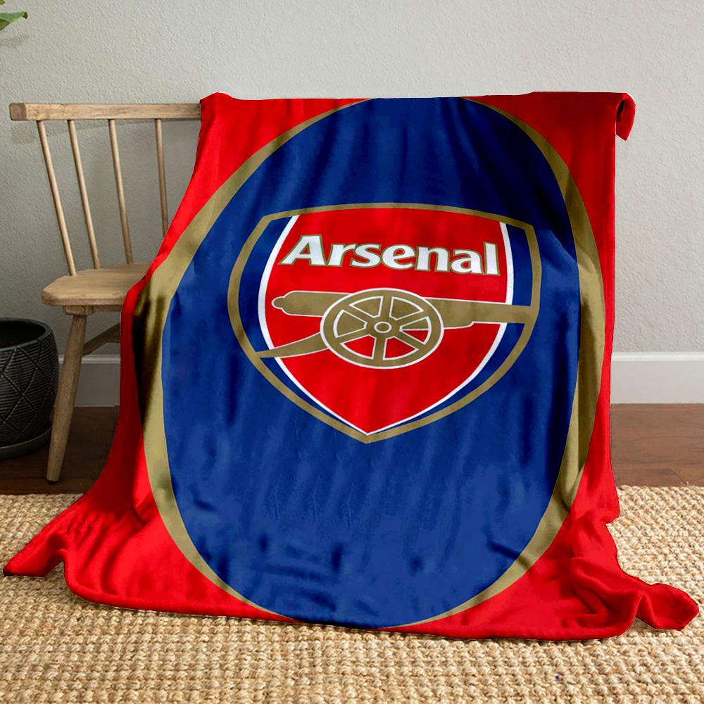 Arsenal Logo Designed Flannel blanket for bedroom, living room, sofa, and nap