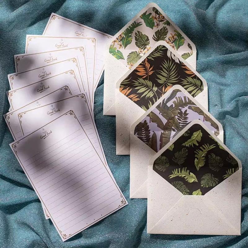 10 pcs/batch 17.5 * 12.5cm exquisite vintage Van Gogh oil paintings, small and fresh, high-end plant-based, forest lace lining