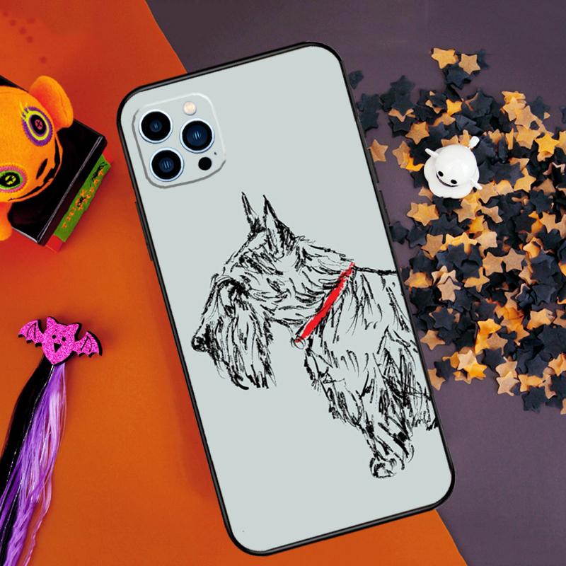Westie Scottie Scottish Terrier Bumper Case For iPhone 16 15 14 Pro Max 11 12 13 Pro Max Mini XR 15 16 Plus 16e Phone Cover