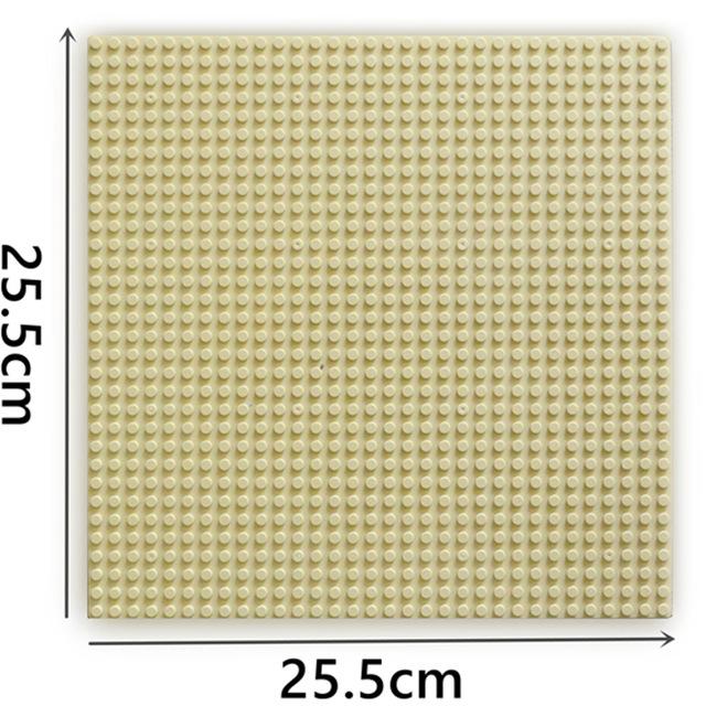 Baseplate City Street colorful River Sandy Beach Island Base Plate Seaside Building Blocks Compatible with small size Bricks