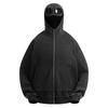 Men Women Casual Hip Hop Hoodie Solid Color Zip Up Streetwear Sweatshirt Teens