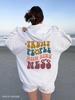 Damen Plus Size Sweatshirt mit doppeltem Kapuz mit Kordelzug und Buchstabenaufdruck, gefüttert