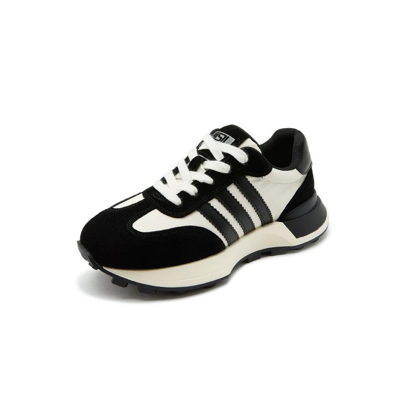Internet Celebrity 2025 Spring New Little White Shoes Female Student Shoes Casual Dad Women's Shoes Versatile Platform Leather Training Shoes Women